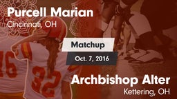 Matchup: Purcell Marian High vs. Archbishop Alter  2016