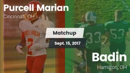 Matchup: Purcell Marian High vs. Badin  2017