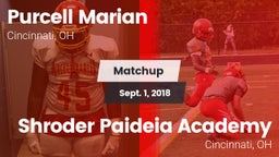 Matchup: Purcell Marian High vs. Shroder Paideia Academy  2018