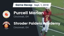 Recap: Purcell Marian  vs. Shroder Paideia Academy  2018