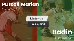 Matchup: Purcell Marian High vs. Badin  2018