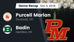 Recap: Purcell Marian  vs. Badin  2018