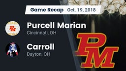 Recap: Purcell Marian  vs. Carroll  2018