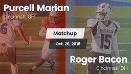 Matchup: Purcell Marian High vs. Roger Bacon  2018