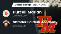 Recap: Purcell Marian  vs. Shroder Paideia Academy  2019