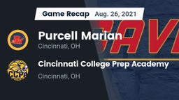 Recap: Purcell Marian  vs. Cincinnati College Prep Academy  2021