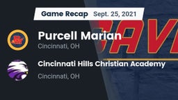 Recap: Purcell Marian  vs. Cincinnati Hills Christian Academy 2021