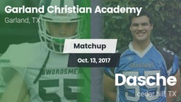 Matchup: Garland Christian vs. Dasche 2017