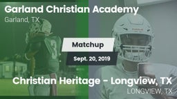 Matchup: Garland Christian vs. Christian Heritage - Longview, TX 2019
