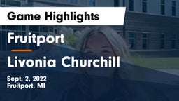 Fruitport  vs Livonia Churchill Game Highlights - Sept. 2, 2022