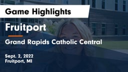 Fruitport  vs Grand Rapids Catholic Central  Game Highlights - Sept. 2, 2022