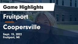Fruitport  vs Coopersville  Game Highlights - Sept. 15, 2022