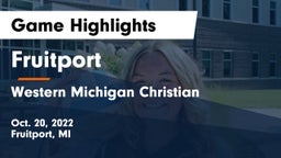 Fruitport  vs Western Michigan Christian  Game Highlights - Oct. 20, 2022