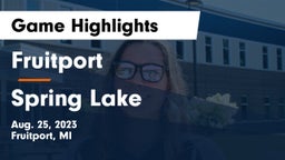 Fruitport  vs Spring Lake  Game Highlights - Aug. 25, 2023