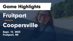 Fruitport  vs Coopersville  Game Highlights - Sept. 12, 2023