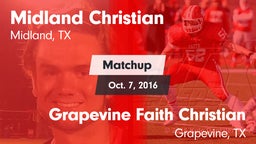 Matchup: Midland Christian vs. Grapevine Faith Christian  2016