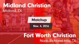 Matchup: Midland Christian vs. Fort Worth Christian  2016