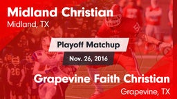 Matchup: Midland Christian vs. Grapevine Faith Christian  2016