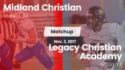Matchup: Midland Christian vs. Legacy Christian Academy  2017