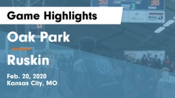 Oak Park  vs Ruskin  Game Highlights - Feb. 20, 2020