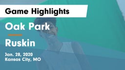 Oak Park  vs Ruskin  Game Highlights - Jan. 28, 2020