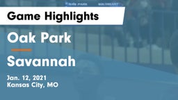 Oak Park  vs Savannah  Game Highlights - Jan. 12, 2021