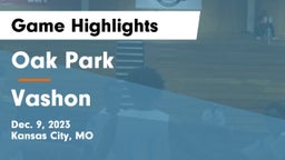 Oak Park  vs Vashon  Game Highlights - Dec. 9, 2023