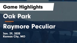 Oak Park  vs Raymore Peculiar  Game Highlights - Jan. 29, 2020