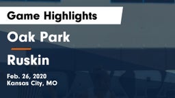 Oak Park  vs Ruskin  Game Highlights - Feb. 26, 2020