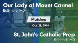 Matchup: Our Lady of Mount vs. St. John's Catholic Prep  2016