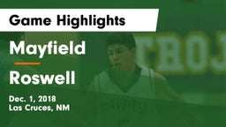 Mayfield  vs Roswell  Game Highlights - Dec. 1, 2018