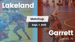 Matchup: Lakeland  vs. Garrett  2018