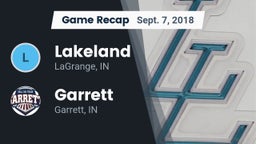 Recap: Lakeland  vs. Garrett  2018