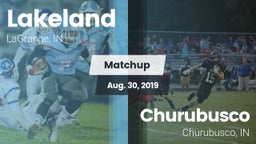 Matchup: Lakeland  vs. Churubusco  2019