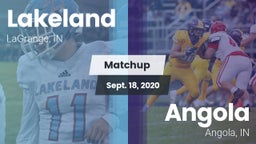 Matchup: Lakeland  vs. Angola  2020