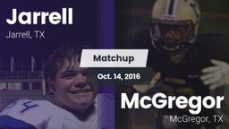 Matchup: Jarrell  vs. McGregor  2016