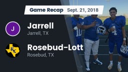 Recap: Jarrell  vs. Rosebud-Lott  2018