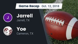 Recap: Jarrell  vs. Yoe  2018