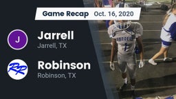 Recap: Jarrell  vs. Robinson  2020