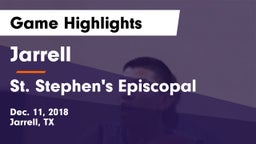 Jarrell  vs St. Stephen's Episcopal  Game Highlights - Dec. 11, 2018