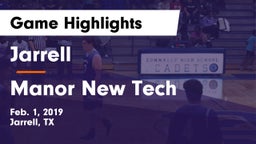 Jarrell  vs Manor New Tech Game Highlights - Feb. 1, 2019