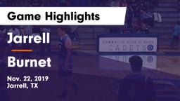 Jarrell  vs Burnet  Game Highlights - Nov. 22, 2019