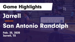 Jarrell  vs San Antonio Randolph Game Highlights - Feb. 25, 2020