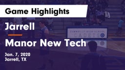 Jarrell  vs Manor New Tech Game Highlights - Jan. 7, 2020