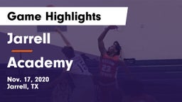 Jarrell  vs Academy  Game Highlights - Nov. 17, 2020