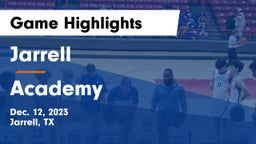 Jarrell  vs Academy  Game Highlights - Dec. 12, 2023