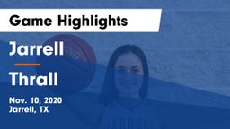 Jarrell  vs Thrall  Game Highlights - Nov. 10, 2020