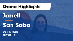 Jarrell  vs San Saba  Game Highlights - Dec. 5, 2020