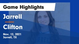Jarrell  vs Clifton  Game Highlights - Nov. 12, 2021