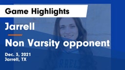 Jarrell  vs Non Varsity opponent Game Highlights - Dec. 3, 2021